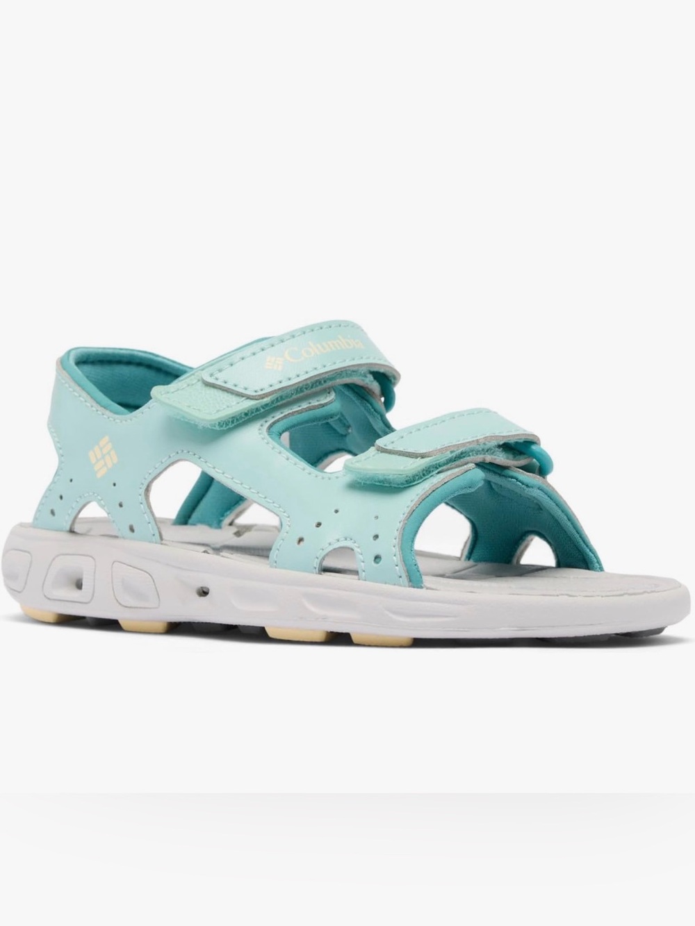 Columbia Techsun Girls Kids Aqua Teal Velcro Sport Sandals NWT Size 8